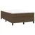 Vidaxl Box spring postelja z vzmetnico temno rjav 120x200 cm blago