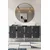 Hanah Home komoda Pega 150, 125 cm, antracit / srebrna
