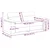 Vidaxl Dvosed temno zelen 180x81x84 cm blago