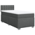 VIDAXL Box spring postelja z vzmetnico temno siva 100x200 cm blago