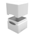 Kutija za kartice Ultra Pro Satin Cube - Arctic White (100+ kom.)