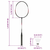 Set za badminton s 2 reketa, mrežom i pohranom 292x30x152 cm