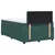 Vidaxl Box spring postelja z vzmetnico temno zelena 120x200 cm žamet