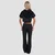 GymBeam Women‘s Relay Cropped Hoodie Black