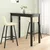 Vidaxl Barska miza MDF črna 115x55x107 cm