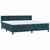 vidaXL Box spring postelja z vzmetnico temno modra 200x200 cm žamet