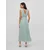 VILA Večerna obleka, zelena