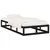 shumee vidaXL Posteljni okvir črne barve 75x190 cm masiven les
