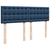 vidaXL Box spring postelja z vzmetnico modra 160x200 cm blago