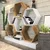 Hanah Home Polica 120x109x29,5cm Belo-Hrast