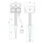 Northix Vrtna vtičnica Schuko 4-kraka 2M 3x1,5 mm2