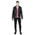 Moška jakna (biker) STRAIGHT TO HELL - Vegan Commando - Black/Silver - Ball Pull/Red Lining - VEG-COM-BLK-SIL