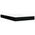 vidaXL Box spring postelja z vzmetnico črna 120x190 cm blago