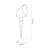 LED solarna lampa JOKER LED/1,2V 100 mAh 4000K 31,5 cm IP44 crna
