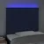 Vidaxl vidaXL Vzglavje postelje z LED modro 100x5x118/128 cm blago