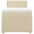 vidaXL vidaXL Box spring postelja z vzmetnico krem 100x200 cm blago, (21307595)