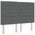Postelja boxspring z vzmetnico Temno siva 160 x 200 cm Blago