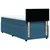 Vidaxl Box spring postelja z vzmetnico modra 80x200 cm žamet