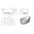 Kada Medea FS 170X90 +WH.PREL 574860