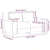 Vidaxl Dvosed črne barve 160x77x82 cm blago