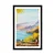 Plakat s paspartujem oljna slika gorskega jezera - 20x30 silver