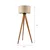 Podna lampa AIDA 1xE27/15W/230V hrast/rafija