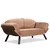 Atelier del Sofa Dvosed na razvlačenje Genzo 177x87x75cm Svetlobraon