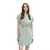 TOM TAILOR DENIM Dolga srajca zelena/bela