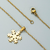 Set Snowflake pahulja - Zlatna KP21197