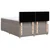 Vidaxl Box spring postelja z vzmetnico taupe 140x190 cm blago