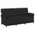 Sofa za 3 osobe Crna 198 x 83 x 95 cm Tkanina