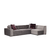Atelier del Sofa Ugaona garnitura Lego 100x76x300cm Siva