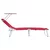Ležaljka 2 pcs Crvena 58 x 188 x 77cm Poliester