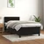 Vidaxl Box spring postelja z vzmetnico črn 90x190 cm žamet