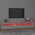TV ormarić s LED svjetlima siva boja betona 240x35x40 cm