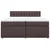 vidaXL vidaXL Box spring postelja z vzmetnico temno rjav 200x200 cm blago, (21308064)
