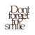 Wallity Zidna dekoracija Rusty Dont Forget For Smile, 67x70 cm, Braon