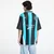 Dres Reebok x Botter LTD Reverse Soccer Tee Striped Navy/ Aqua Blue S
