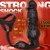 SuperLove Fast & Strong Thrusting Prostate Massager Anal Vibrator with Penis Ring, Remote & App Black
