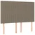 Vidaxl Box spring postelja z vzmetnico taupe 140x200 cm blago