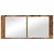 LED Ogledalo s Ormarom s policom Staro drvo 100 x 12 x 45 cm