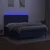 Vidaxl Box spring postelja z vzmetnico LED modra 160x200 cm blago