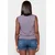 KOROSHI Bluza marine/pastelno roza/bela