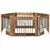 Vrata za pse s postoljem 6 pcs Staro drvo 80 x 60 cm