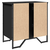 Ormarić za umivaonik crni 60x35x60 cm konstruirano drvo
