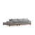 Atelier del Sofa Ugaona garnitura Eti 98x78x280cm Siva