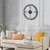 WALLXPERT Dekorativni metalni zidni sat Winding