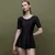 Yizi Ženski jednodelni kupaći kostim, Crni