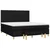 shumee Box spring postelja z vzmetnico črna 160x200 cm blago