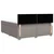 Vidaxl Box spring postelja z vzmetnico taupe 180x200 cm blago